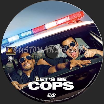 Let's Be Cops dvd label