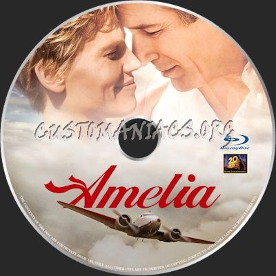 Amelia blu-ray label