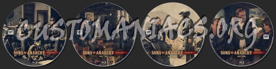 Sons of Anarchy Season Six blu-ray label