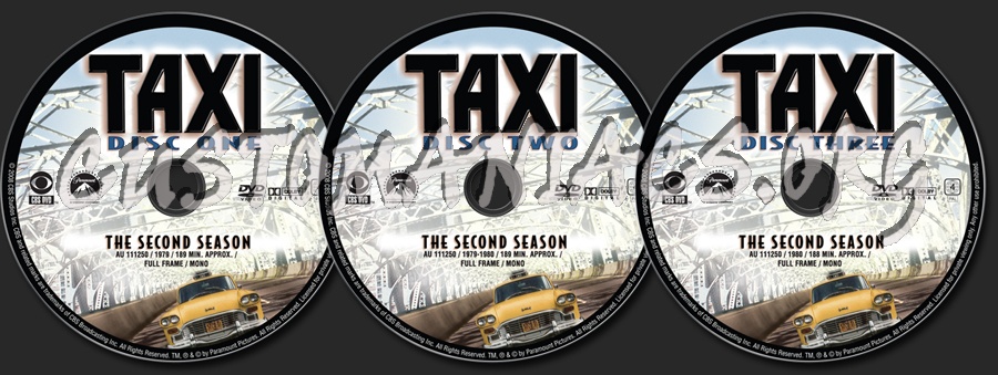 Taxi Season 2 dvd label