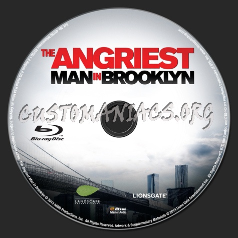 The Angriest Man In Brooklyn blu-ray label