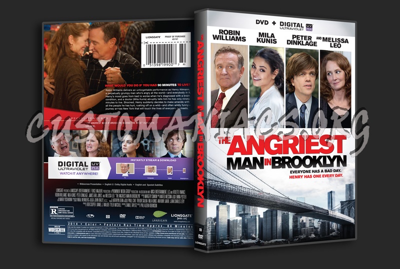 The Angriest Man In Brooklyn dvd cover