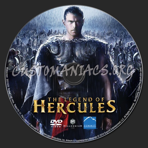 The Legend of Hercules dvd label