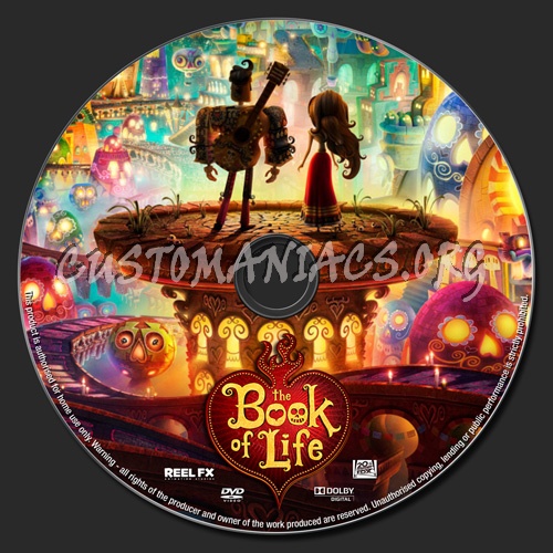 The Book Of Life dvd label