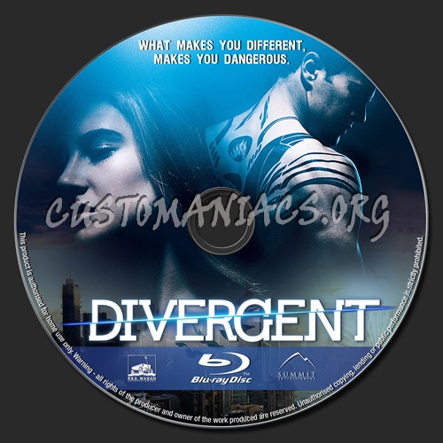 Divergent blu-ray label