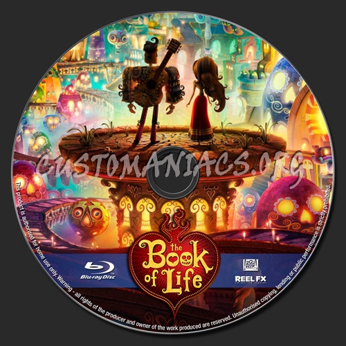 The Book Of Life blu-ray label