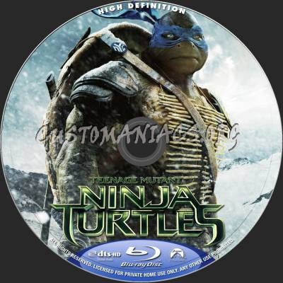 Teenage Mutant Ninja Turtles (2D+3D) blu-ray label