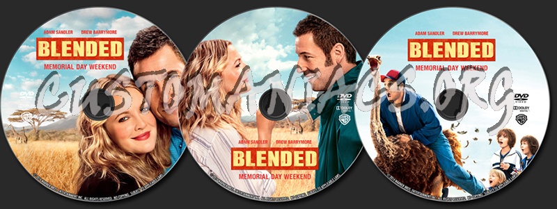 Blended dvd label