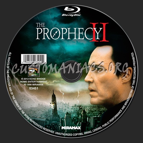 The Prophecy II blu-ray label