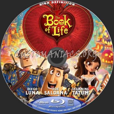 The Book Of Life blu-ray label