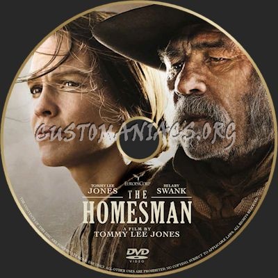 The Homesman dvd label