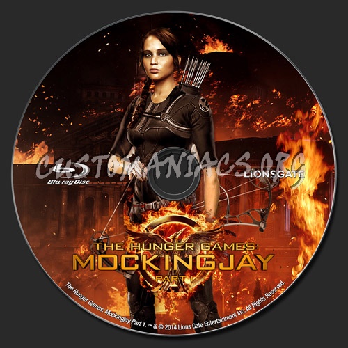 The Hunger Games: Mockingjay Part 1 blu-ray label