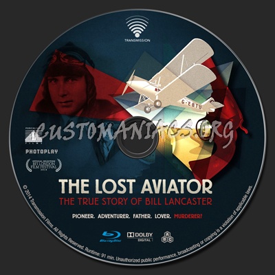 The Lost Aviator blu-ray label