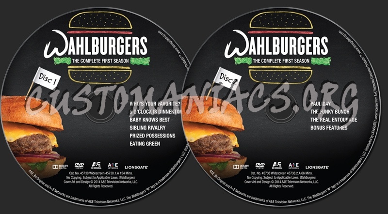 Wahlburgers Season 1 dvd label