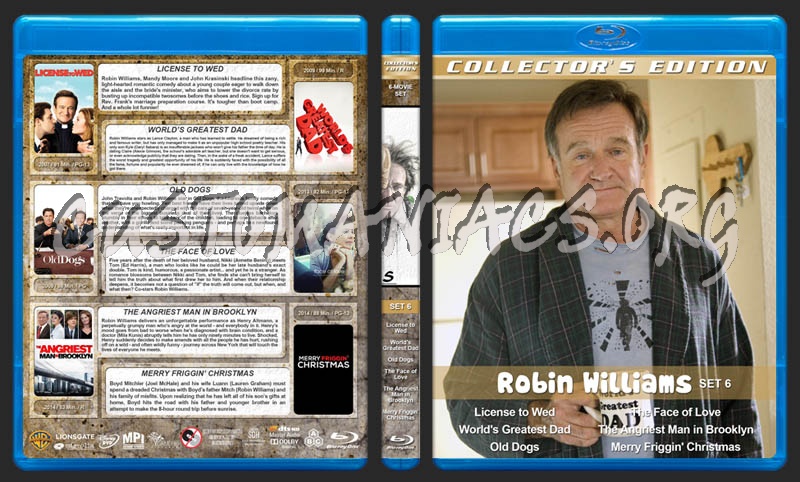 Robin Williams Collection - Sets 1-6 blu-ray cover