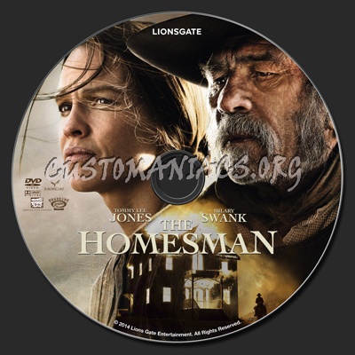 The Homesman dvd label