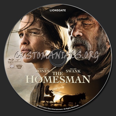 The Homesman blu-ray label