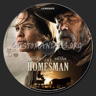 The Homesman blu-ray label