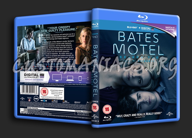 Bates Motel Season 2 blu-ray cover