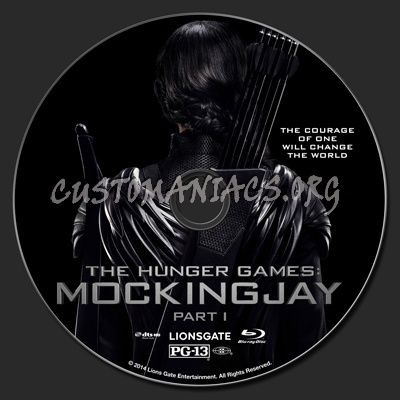 The Hunger Games: Mockingjay Part 1 blu-ray label