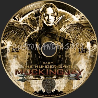 The Hunger Games: Mockingjay, Part 1 dvd label