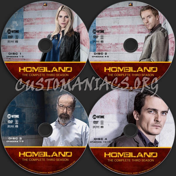 Homeland - Season 3 dvd label