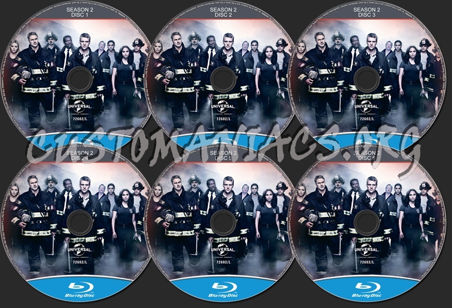 Chicago Fire Season 2 blu-ray label