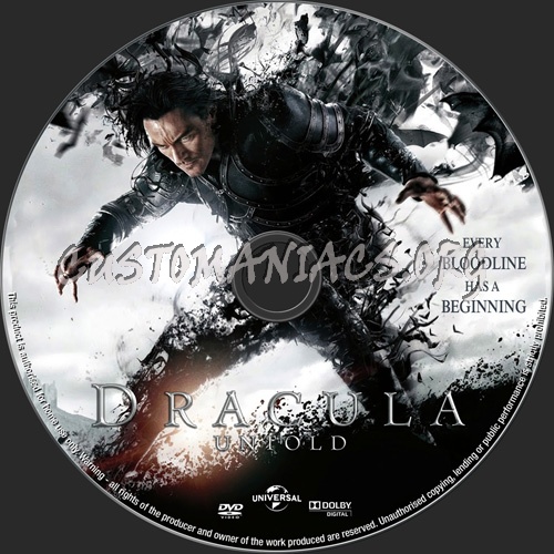 Dracula Untold dvd label