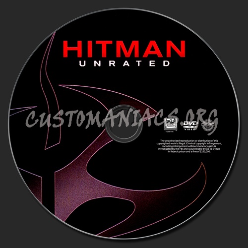 Hitman dvd label