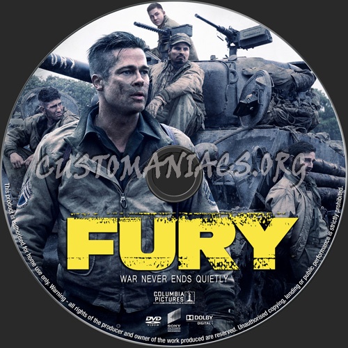 Fury dvd label