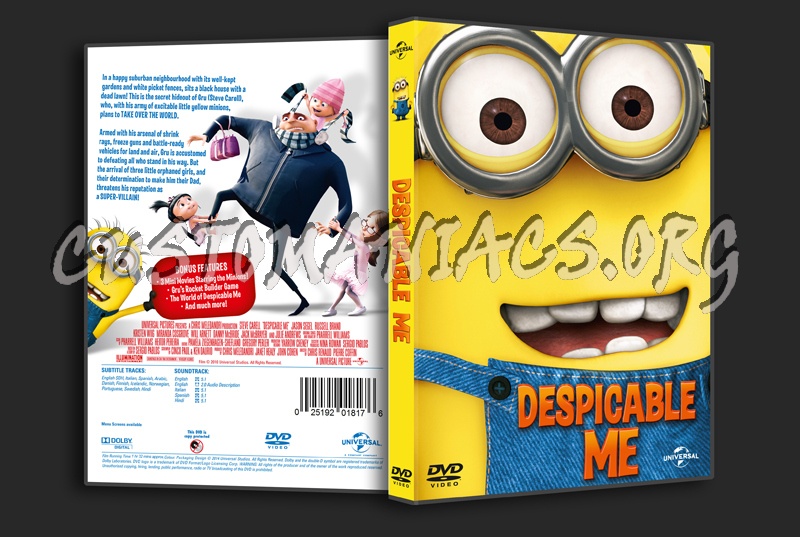 Despicable Me dvd cover