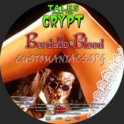 Tales from the Crypt: Bordello of Blood dvd label