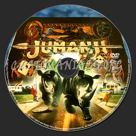 Jumanji dvd label