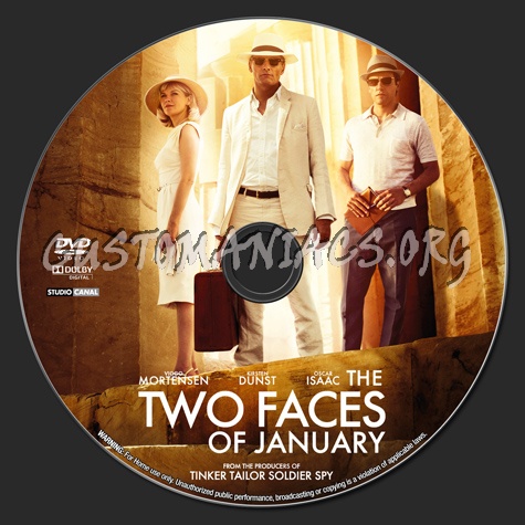 Two Faces of January dvd label