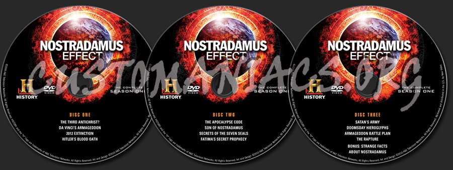 Nostradamus Effect Season 1 dvd label