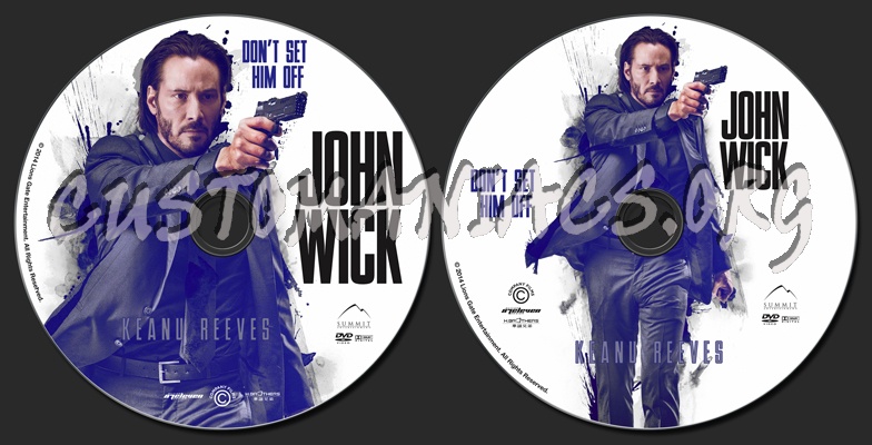 John Wick dvd label