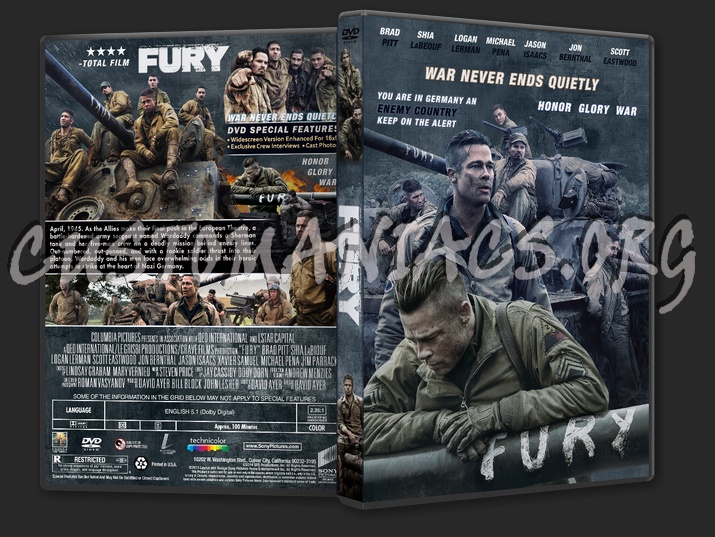 Fury dvd cover