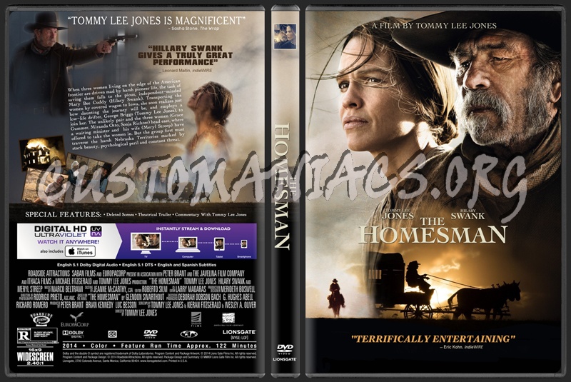 The Homesman dvd cover