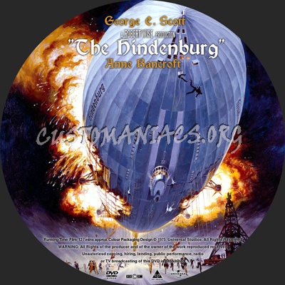 The Hindenburg dvd label