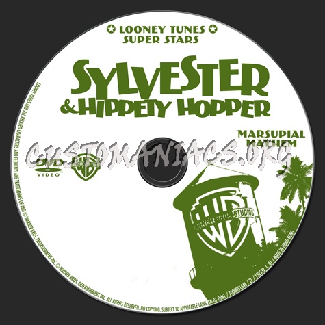 Sylvester & Hippety Hopper dvd label