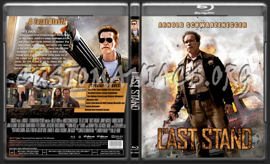 The Last Stand (2013) blu-ray cover