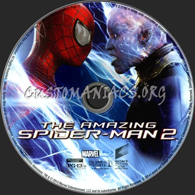 The Amazing Spider-Man 2 blu-ray label