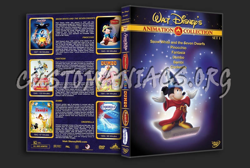 Walt Disney's Classic Animation Collection - Set 1 dvd cover