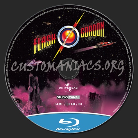 Flash Gordon blu-ray label