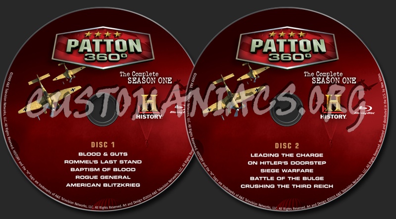 Patton 360 Season 1 blu-ray label