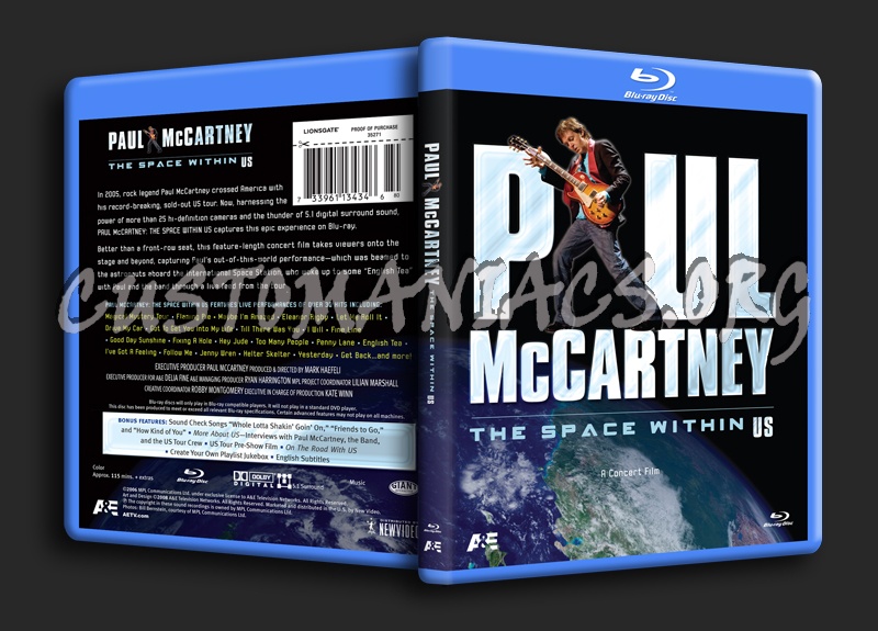 Paul McCartney The Space Within US blu-ray cover