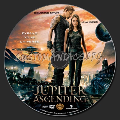 Jupiter Ascending dvd label