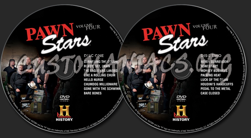 Pawn Stars Season 4 dvd label