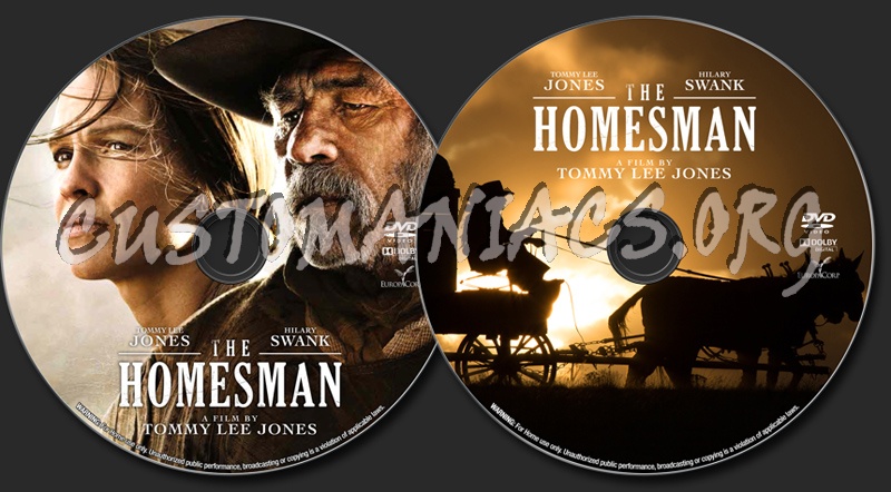 The Homesman dvd label