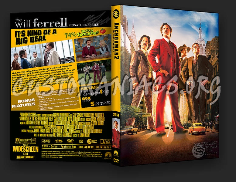 Anchorman 2: The Legend Continues dvd cover